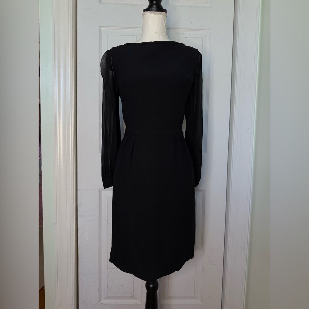 Vintage Black Midi Dress